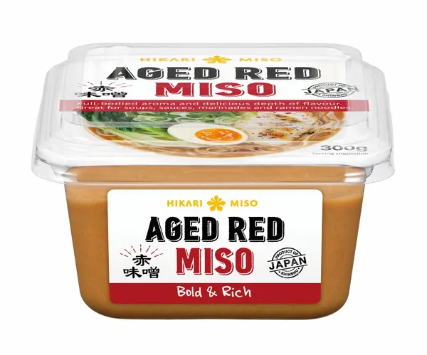 Sarkanā miso pasta HIKARI, nogatavināta, 300g