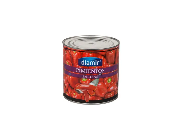 Sarkanā paprika, strēmelēs DIAMIR, 2.5kg/1.65 kg