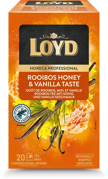 Sarkanā tēja LOYD Rooibos ar medu un vaniļu FS 20x2g