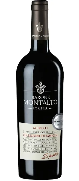 Sarkanvīns BARONE MONTALTO Merlot, Collez., Di Fomiglia, 14%, 0.75l