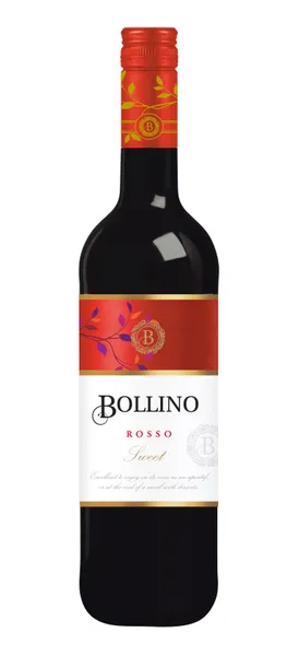 Sarkanvīns BOLLINO Rosso, pussalds, 10%, 0.75l