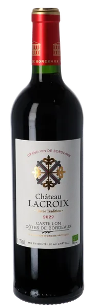 Sarkanvīns CHATEAU Lacroix, 14%, pussauss, 0.75l