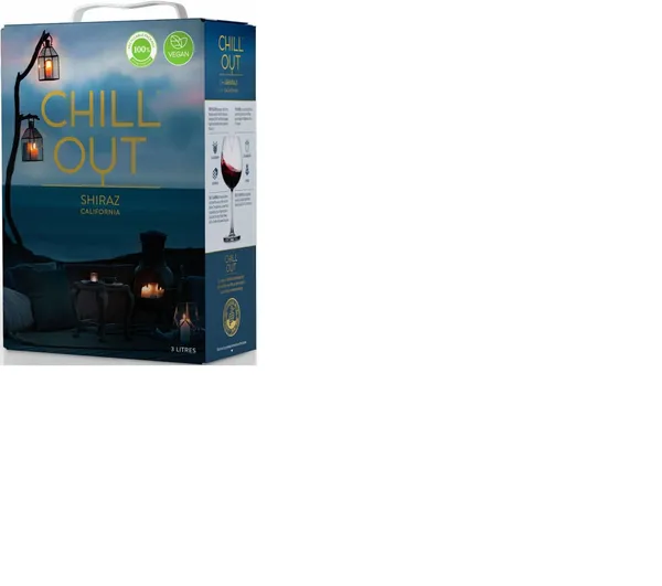 Sarkanvīns CHILL OUT California Shiraz, sauss, 14%, BIB, 3l