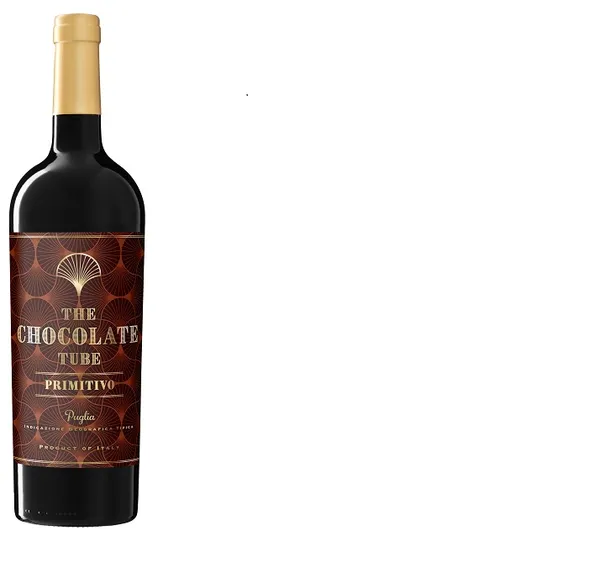 Sarkanvīns CHOCOLATE TUBE Puglia Primitivo, sauss, 14,5%, 0.75l