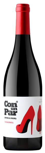 Sarkanvīns CON UN PAR Monastrell, pussauss, 13%, 0.75l