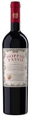 Sarkanvīns DOPPIO PASSO Primitivo IGT Puglia, pussalds, 13%, 0.75l