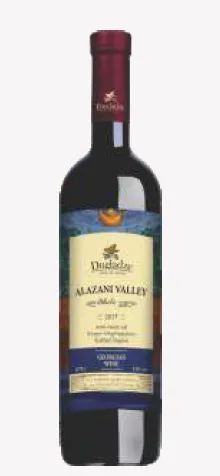 Sarkanvīns DUGLADZE Alazani Valley, pussalds, 12%, 0.75l