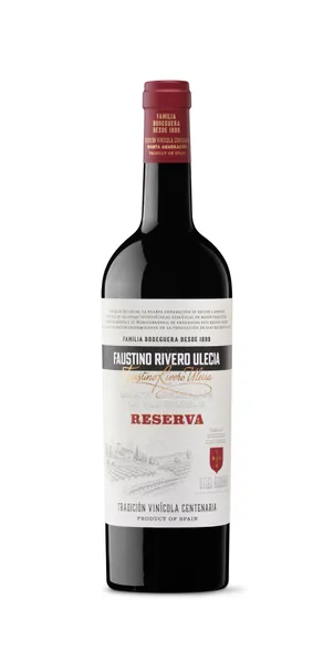 Sarkanvīns FAUSTINO RIVERO ULECIA Reserva, sauss, 13%, 0.75l