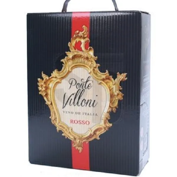 Sarkanvīns PONTE VILLONI Rosso, sauss, 11,5%, BIB, 3l