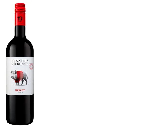 Sarkanvīns TUSSOCK JUMPER Merlot, sauss, 13%, 0.75 l