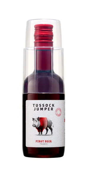 Sarkanvīns TUSSOCK JUMPER Pinot Noir, sauss, 12,5%-13%, 0.187l