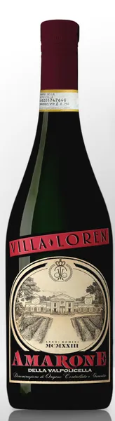 Sarkanvīns VILLA LOREN DOCG Amarone Della, sauss, 15%, 0.75l
