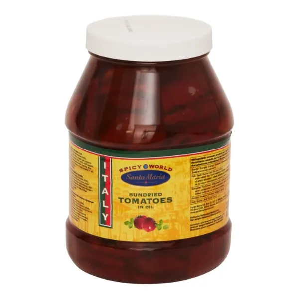 Saulē kaltēti tomāti eļļā, Santa Maria, 2300g/1300g