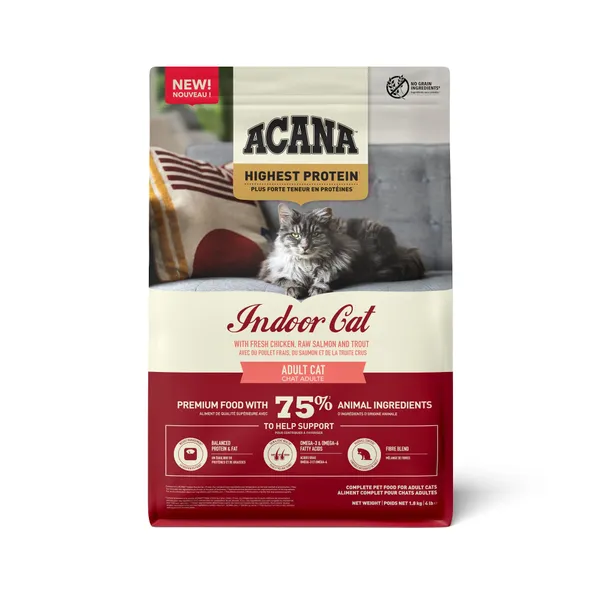 Sausā barība kaķiem ACANA Highest Protein Indoor, 1.8kg