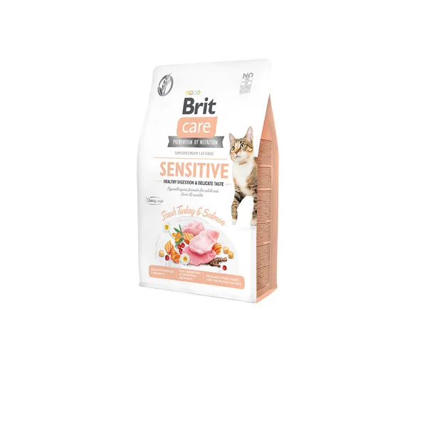 Sausā barība kaķiem BRIT CARE Sensitive Healthy Digestion&Delicate Taste, 400g