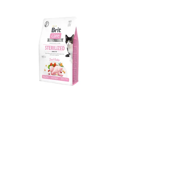 Sausā barība sterilizētiem kaķiem BRIT CARE Sensitive, 2kg