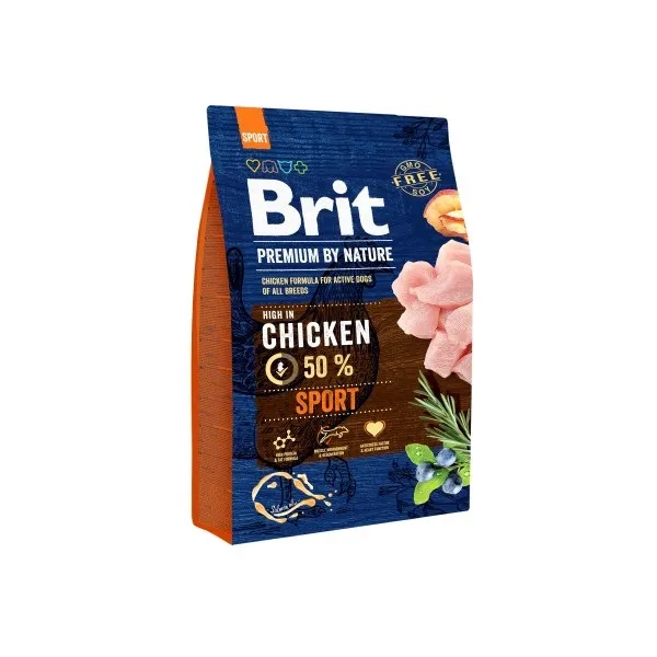 Sausā barība suņiem BRIT Premuim By Nature Sport, 3kg