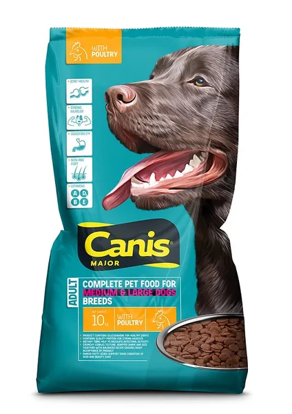 Sausā barība suņiem CANIS MAJOR BL ar mājputnu, 10kg