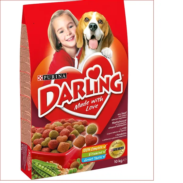 Sausā barība suņiem DARLING, liellops, 10kg