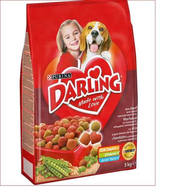 Sausā barība suņiem DARLING, liellops, 3kg
