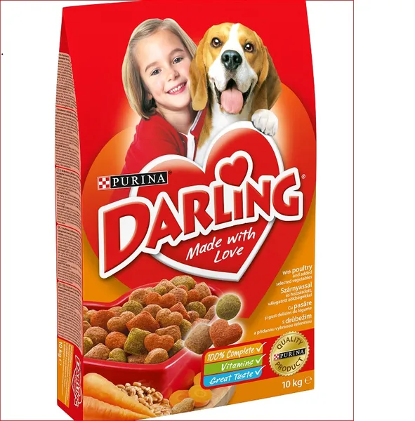 Sausā barība suņiem DARLING, vista, 10kg