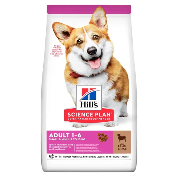 Sausā barība suņiem HILL'S Science Plan Canine Adult Small&Mini, jērs un rīsi, 6kg