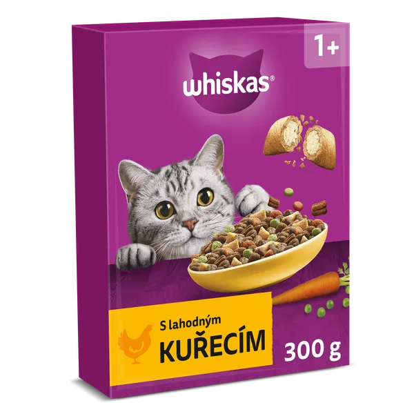 Sausā barība Whiskas Adult ar vistas gaļu 300g