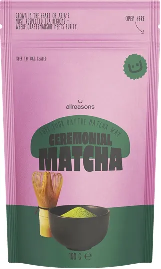 Sausais maisījums dzērienam ALLREASONS Matcha Ceremoniālā, 100g