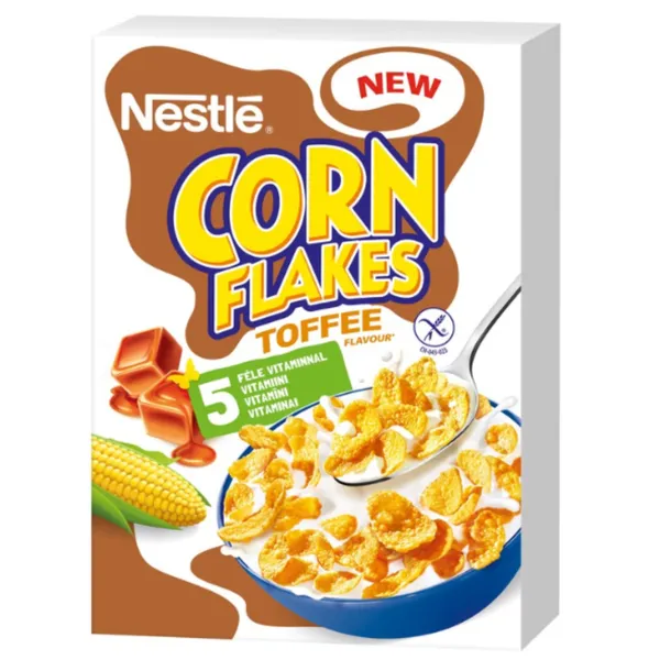 Sausās brokastis NESTLE Corn Flakes Toffee, 350g