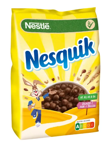 Sausās brokastis NESTLE Nesquik, šokolādes bumbiņas, 450g