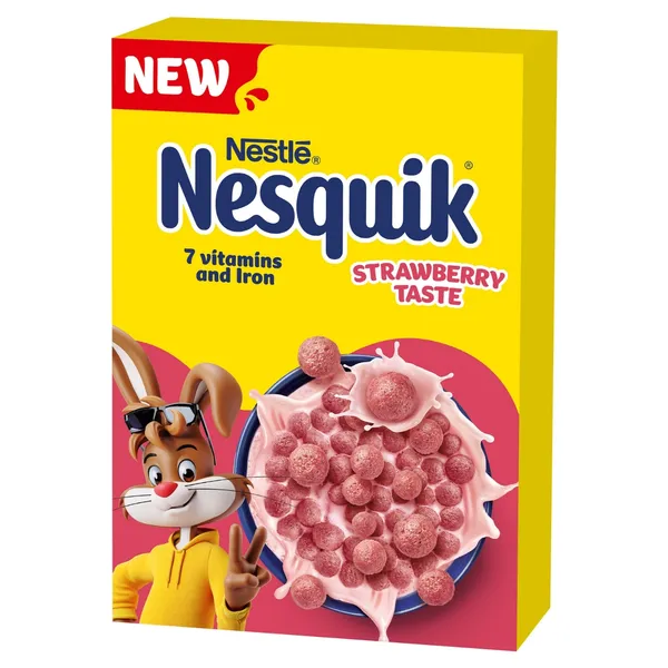 Sausās brokastis NESTLE Nesquik Strawberry, 330g