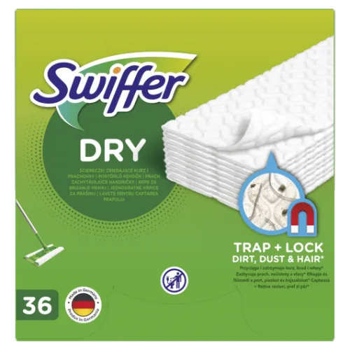 Sausās salvetes SWIFFER, uzpilde, 36gab