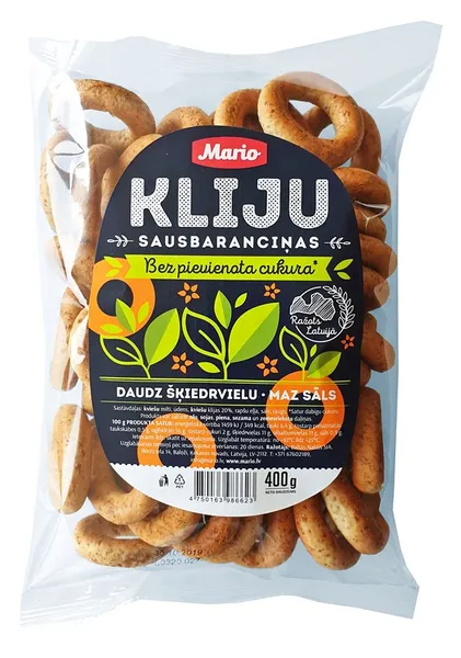 Kliju sausbaranciņas MARIO 400g