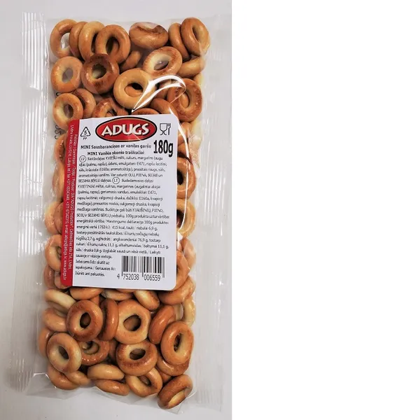 Sausbaranciņas Mini ADUGS ar vaniļas garšu, 180g