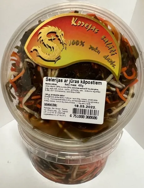 Selerijas ar jūras kāpostiem, 400g, gab