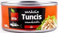 Makreļtunzivs eļļā Sendviča 185g (130g), Blik