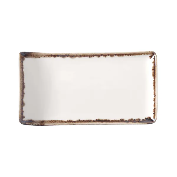 Servēšanas šķīvis VANILLA. porcelāns, 21.5x9 cm, 1gab 781081