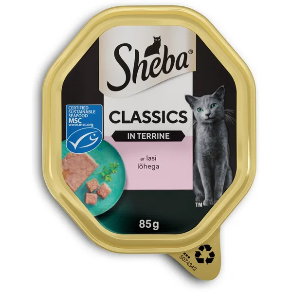 SHEBA tray ar lasi, pastēte, 85 g