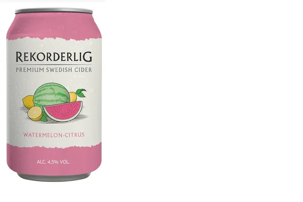 Sidrs REKORDELIG arbūzu citronu 4,5%0,33L D