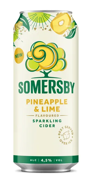Sidrs Pineapple Lime 4.5% 0.5l CAN, Somersby