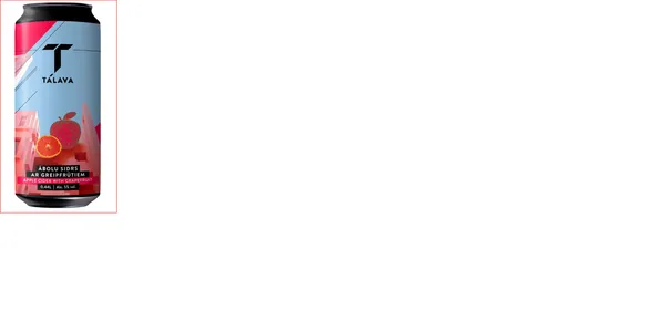 Sidrs TĀLAVAS Ābolu ar greipfrūtu, pussalds, 5%, bundžā, 0.44l (DEP)