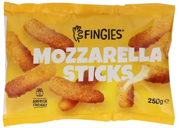 Siera uzkoda FINGIES Mozzarella sticks, 250g