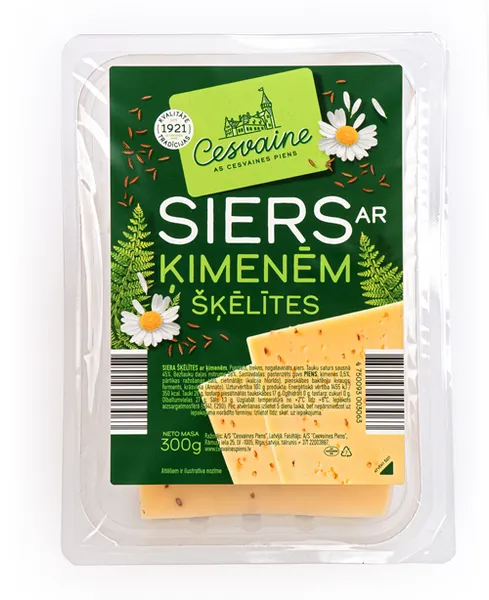 Siers ar ķimenēm CESVAINES, šķēlītes, 300g