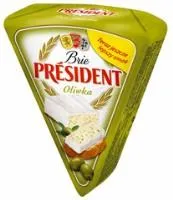 Siers Brie PRESIDENT ar olīvu garšu 125g