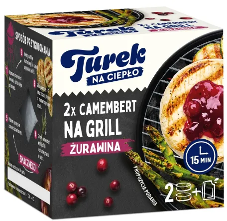 Siers grilam TUREK Camambert ar dzērveņu mērci, 230g