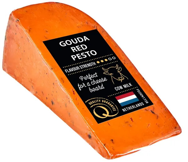 Siers Gouda ar sarkano pesto DELI Q 130g