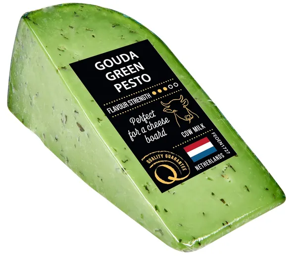 Siers Gouda ar zaļo pesto DELI Q 130g