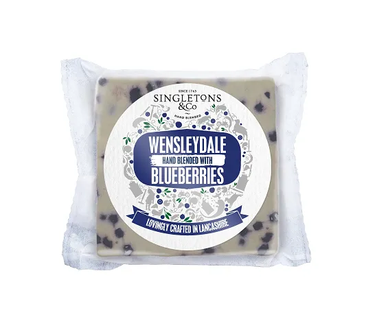 Siers Wensleydale SINGLETONS ar mellenēm, 200g