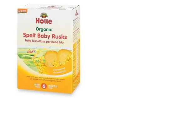 SIF Plēkšņu kviešu sausiņi zīdaiņiem HOLLE BIO, 6 mēn., 200g