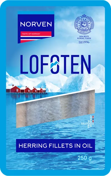 Siļķes fileja eļļā 250 g, NORVEN